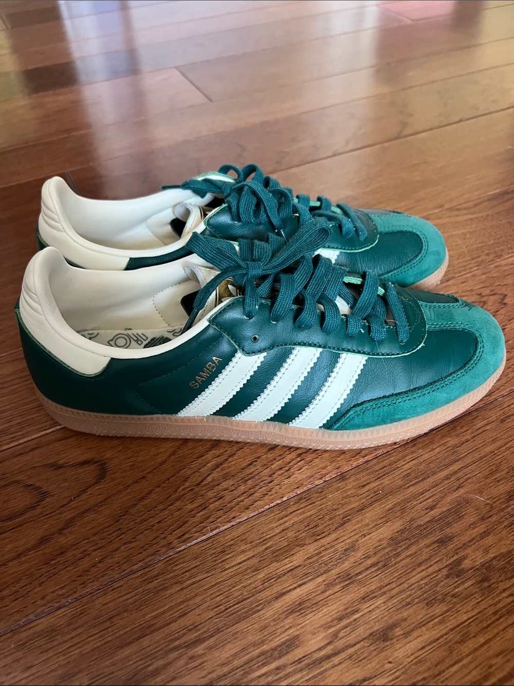 Women’s Green Adidas Sambas